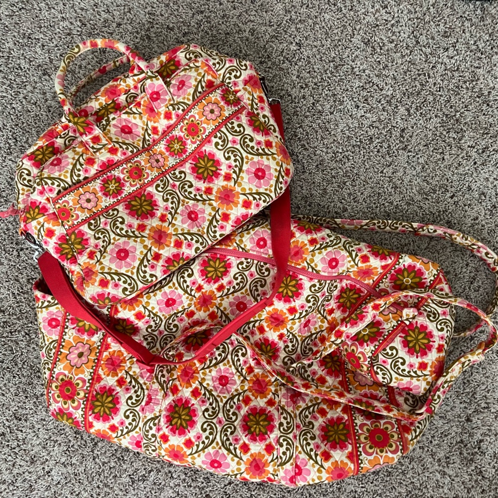 Vera Bradley duffel set